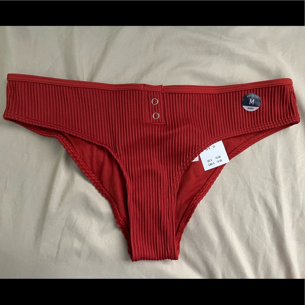 NWT Hollister red rubbed bikini bottom